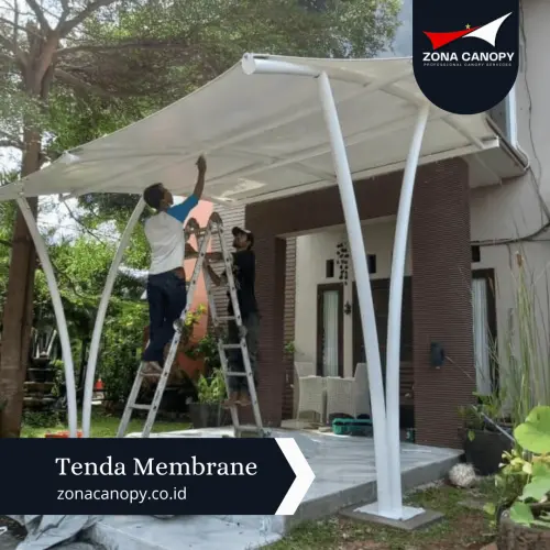 Canoppy Membrane Teras Rumah cinere